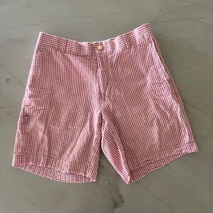 Vineyard Vines Pink/White Seersucker Shorts 32